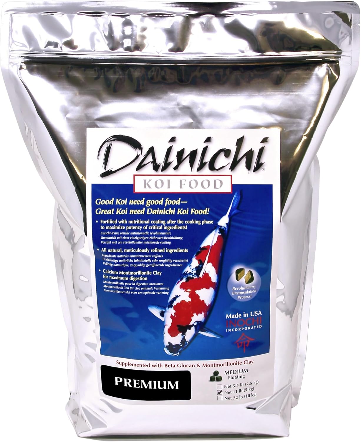 Koi Fish Food, Premium 11 lbs - Medium Floating Pellets (5.5 mm) for Koi and Pond Fish 1 - supfishing.co.uk
