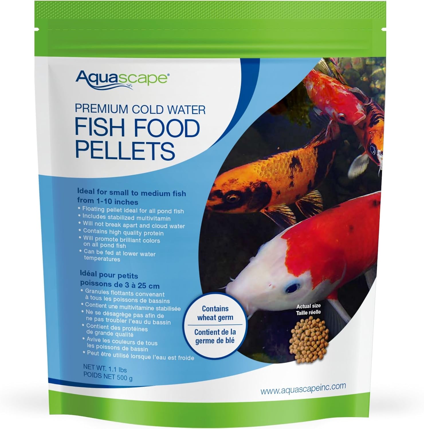 Aquascape Premium Cold Water Fish Food Pellets for Small to Medium Koi & Pond Fish, Small Pellet, 2.25 pounds | 98871 9 81XIdfbEPEL. AC SL1500 - supfishing.co.uk
